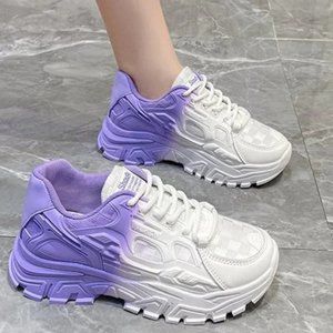 Gradient Daddy Sneakers Sneakers Fashion Thick Sole Breathable Shoes